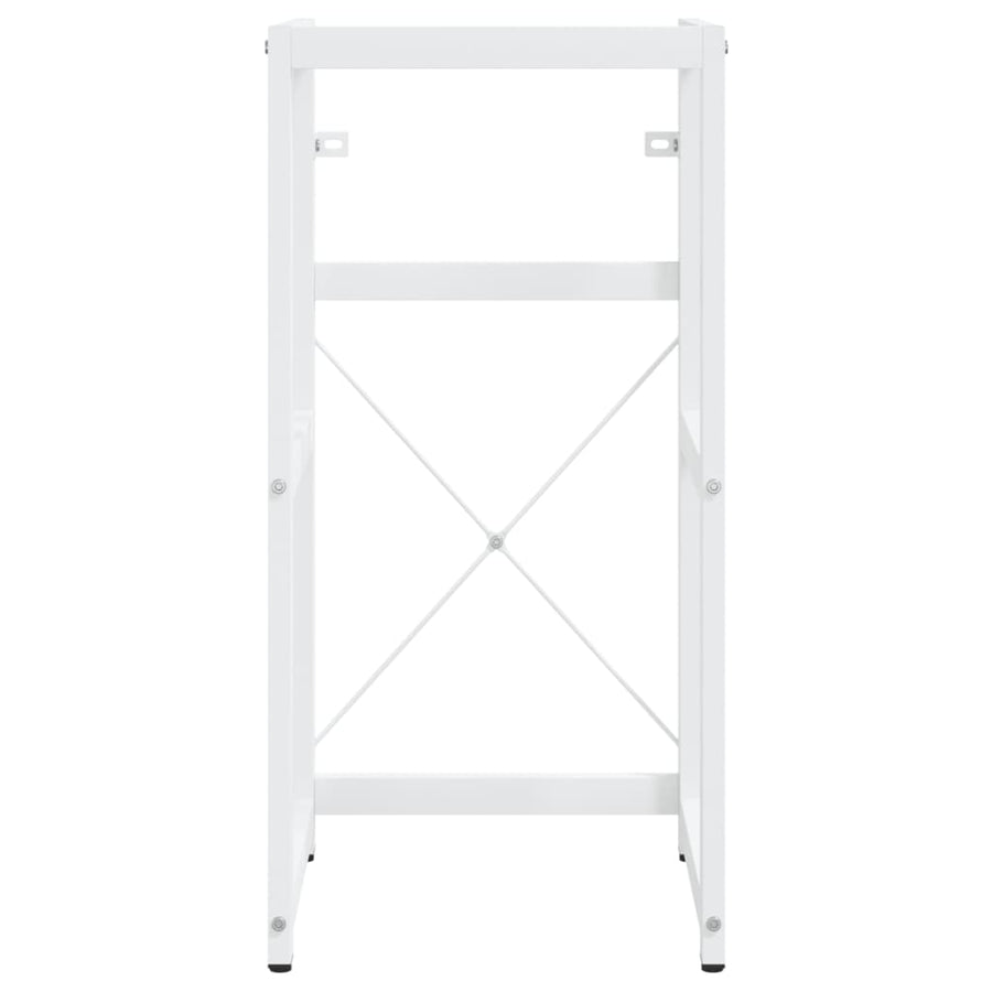 Wastafelframe Met Inbouwwastafel Ijzer Wit 40 x 38 x 83 cm