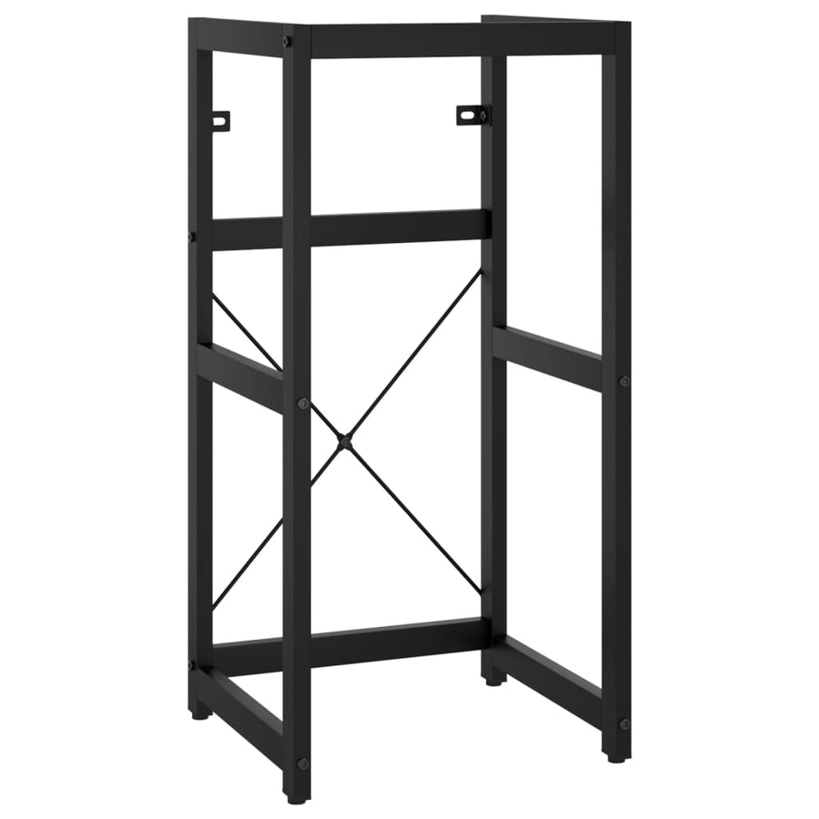 Wastafelframe Met Inbouwwastafel Ijzer 40 x 38 x 83 cm Zwart