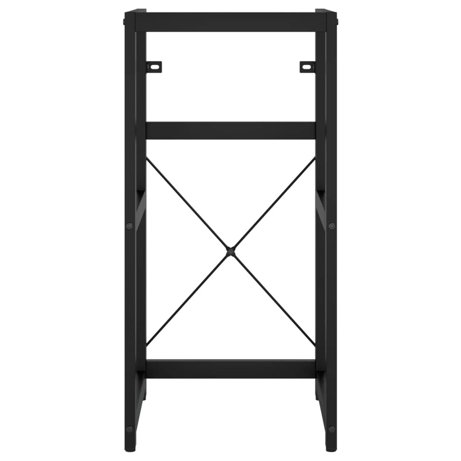 Wastafelframe Met Inbouwwastafel Ijzer 40 x 38 x 83 cm Zwart