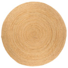 Braided jute rug around 240 cm