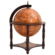 Globe Bar solid eucalyptus wood brown