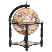 Globe bar solid eucalyptus wood black