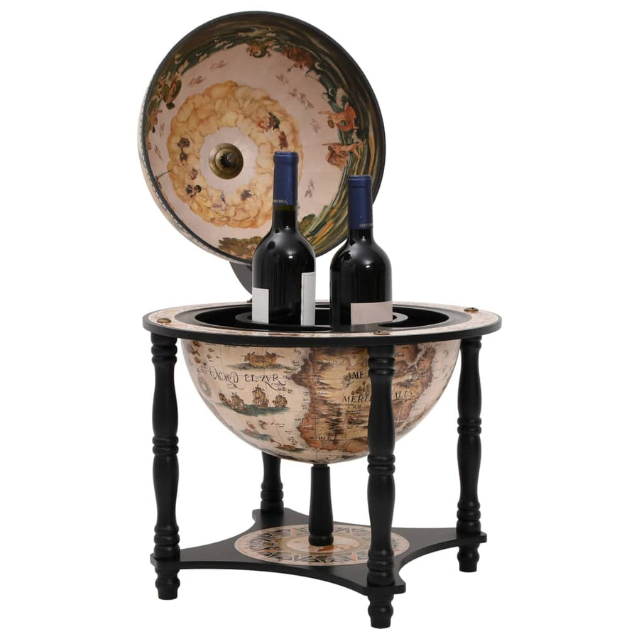 Globebar Massief Eucalyptushout Zwart