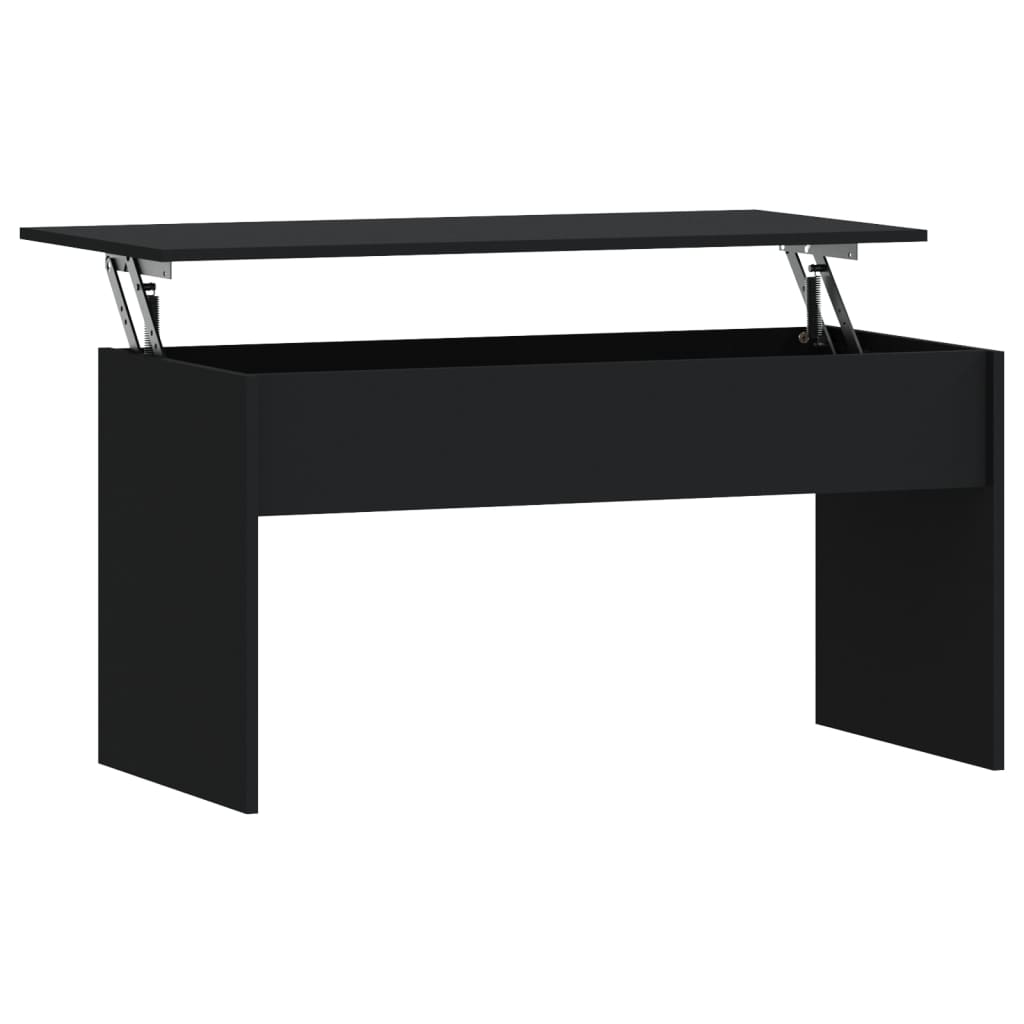 Salontafel 102x50,5x52,5 cm bewerkt hout zwart