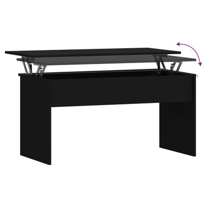 Salontafel 102x50,5x52,5 cm bewerkt hout zwart