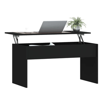 Salontafel 102x50,5x52,5 cm bewerkt hout zwart