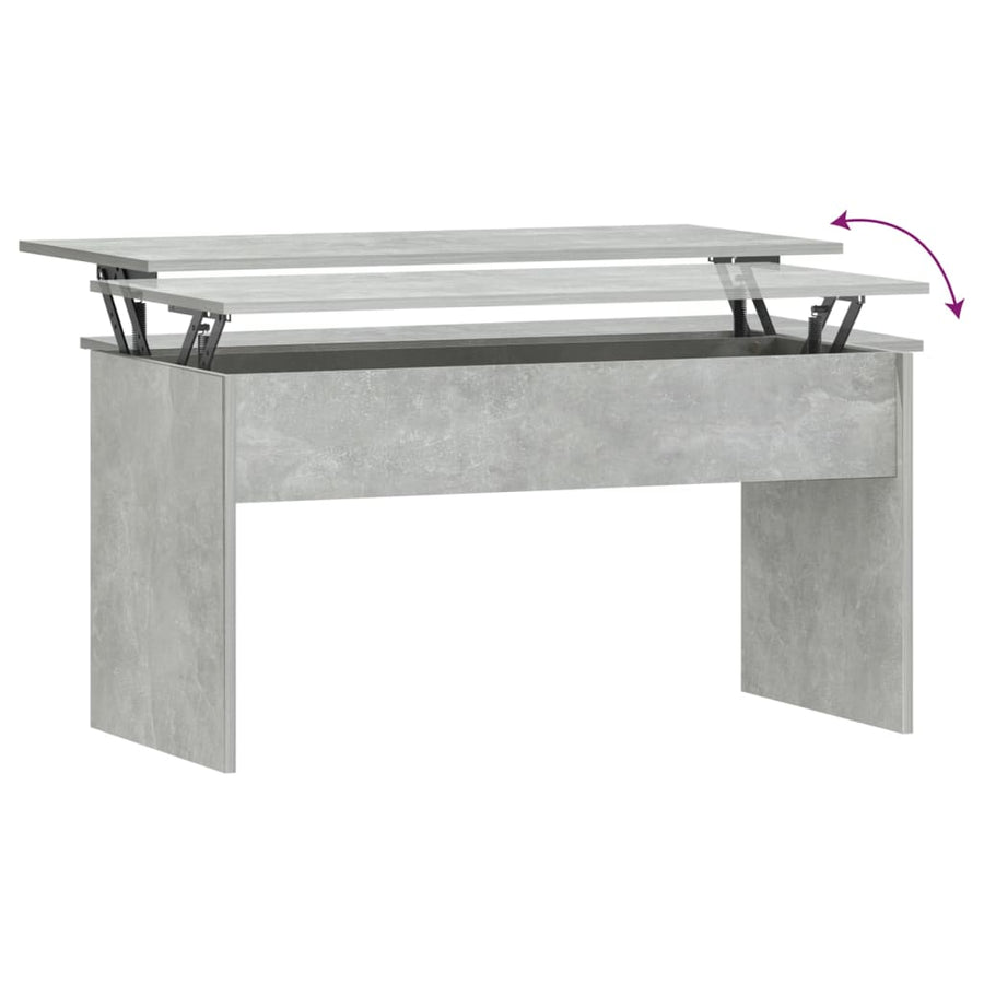 Salontafel 02X50,5X52,5 Cm Bewerkt Hout Betongrijs