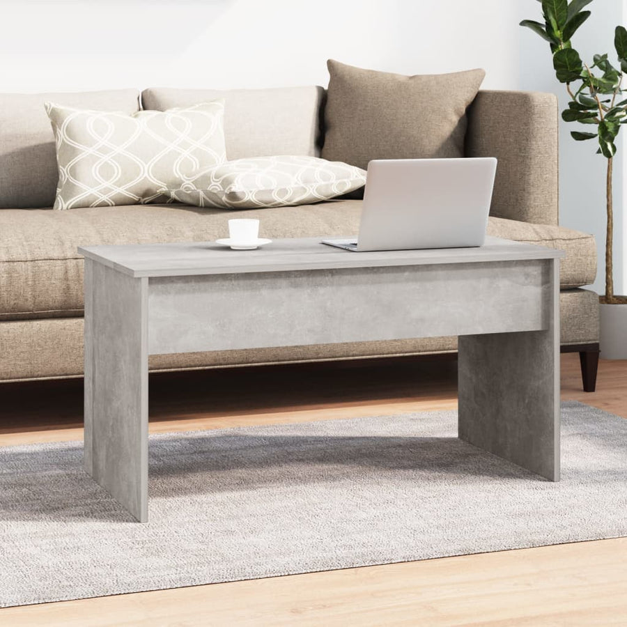 Salontafel 02X50,5X52,5 Cm Bewerkt Hout Betongrijs
