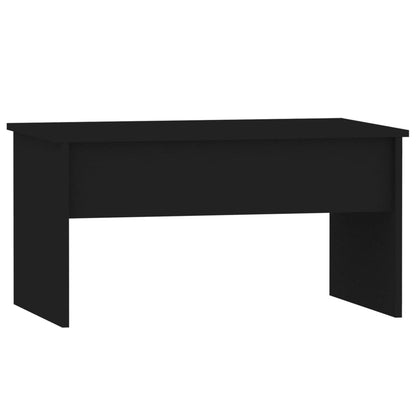 Salontafel 80x50,5x41,5 cm bewerkt hout zwart Zwart