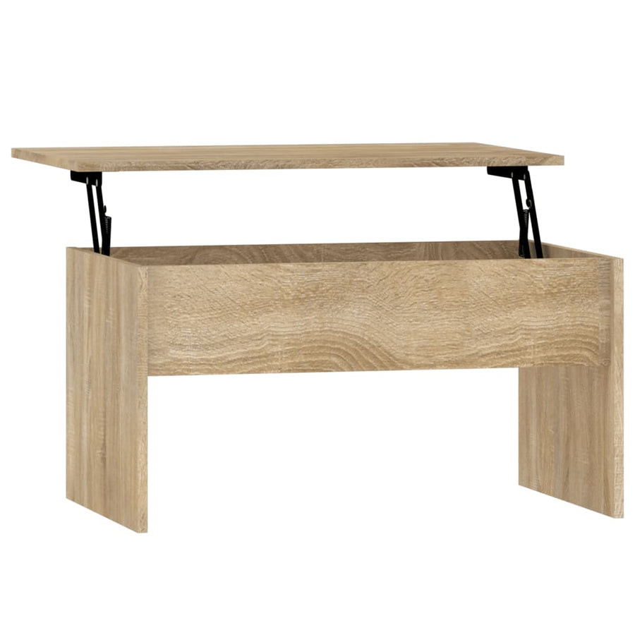 Salontafel 80x50,5x41,5 cm bewerkt hout sonoma eikenkleurig Sonoma eiken