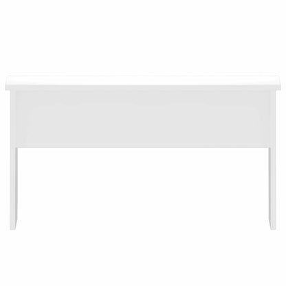 Salontafel 80x50,5x41,5 cm bewerkt hout hoogglans wit