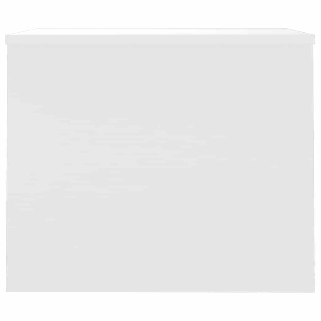 Salontafel 80x50,5x41,5 cm bewerkt hout hoogglans wit