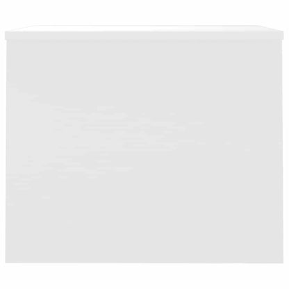 Salontafel 80x50,5x41,5 cm bewerkt hout hoogglans wit