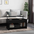 Salontafel 102x50x52.5 cm bewerkt hout zwart