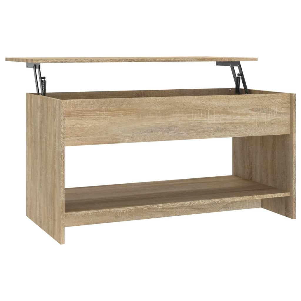 Salontafel 02X50X52,5 Cm Bewerkt Hout Kleurig Sonoma eiken