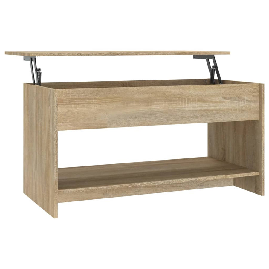 Salontafel 02X50X52,5 Cm Bewerkt Hout Kleurig Sonoma eiken
