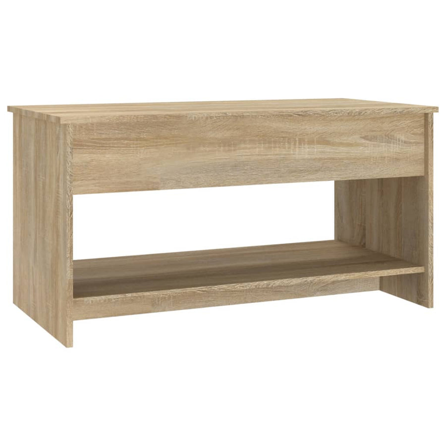 Salontafel 02X50X52,5 Cm Bewerkt Hout Kleurig Sonoma eiken