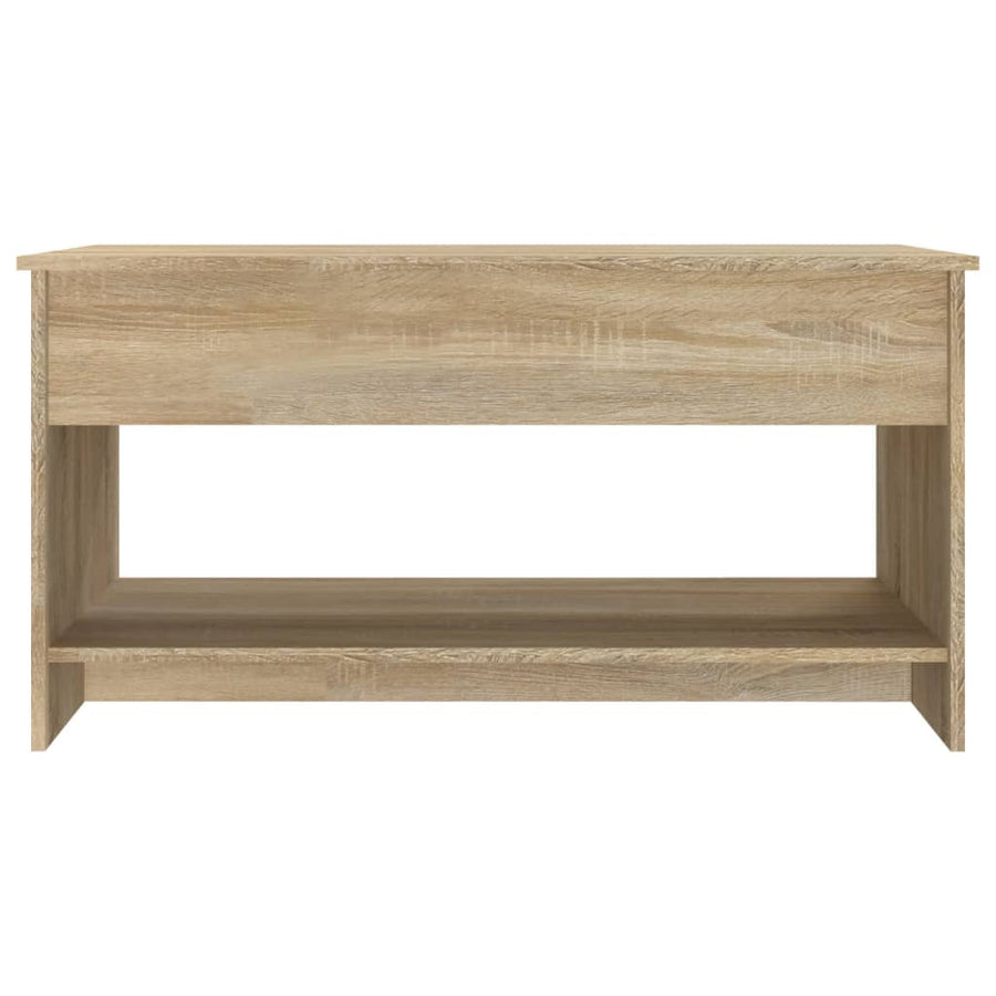 Salontafel 02X50X52,5 Cm Bewerkt Hout Kleurig Sonoma eiken