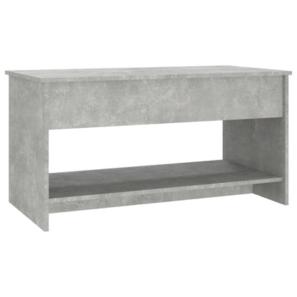 Salontafel 102X50X52,5 Cm Bewerkt Hout Betongrijs