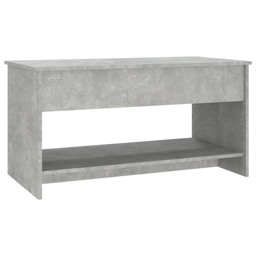 Salontafel 102X50X52,5 Cm Bewerkt Hout Betongrijs