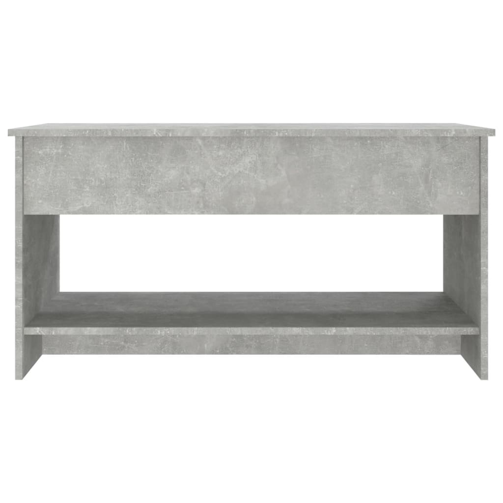 Salontafel 102X50X52,5 Cm Bewerkt Hout Betongrijs