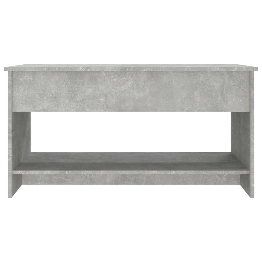 Salontafel 102X50X52,5 Cm Bewerkt Hout Betongrijs
