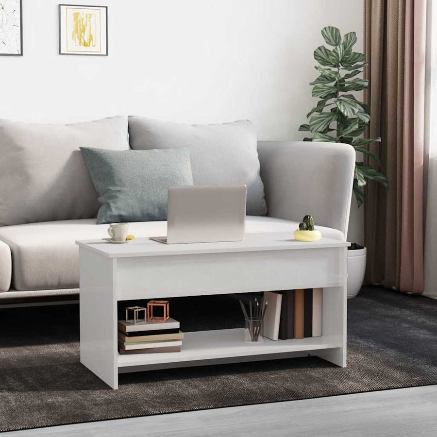 Salontafel 102X50X52,5 Cm Bewerkt Hout 102 x 50 x 52.5 cm