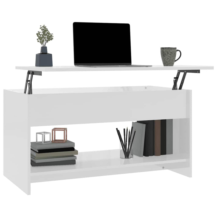 Salontafel 102X50X52,5 Cm Bewerkt Hout 102 x 50 x 52.5 cm