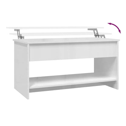 Salontafel 102X50X52,5 Cm Bewerkt Hout 102 x 50 x 52.5 cm