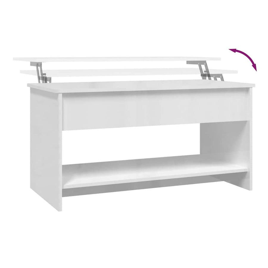 Salontafel 102X50X52,5 Cm Bewerkt Hout 102 x 50 x 52.5 cm