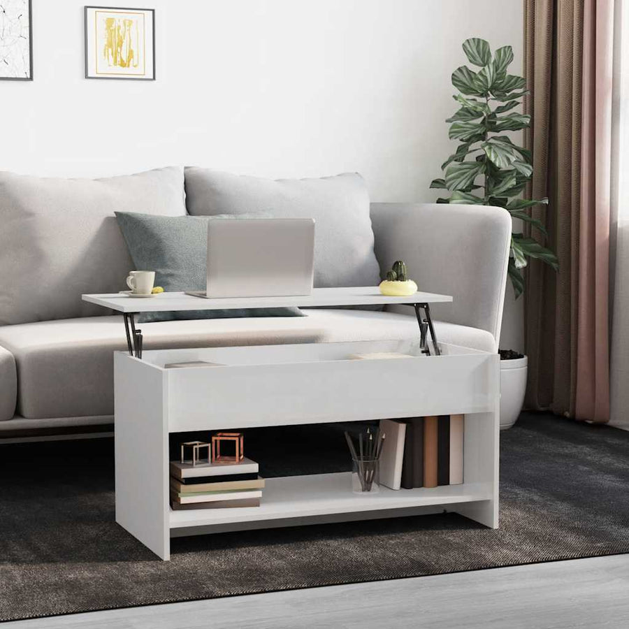 Salontafel 102X50X52,5 Cm Bewerkt Hout 102 x 50 x 52.5 cm