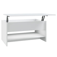 Salontafel 80X50X40 Cm Bewerkt Hout Wit