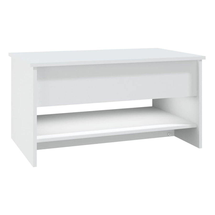 Salontafel 80X50X40 Cm Bewerkt Hout Wit