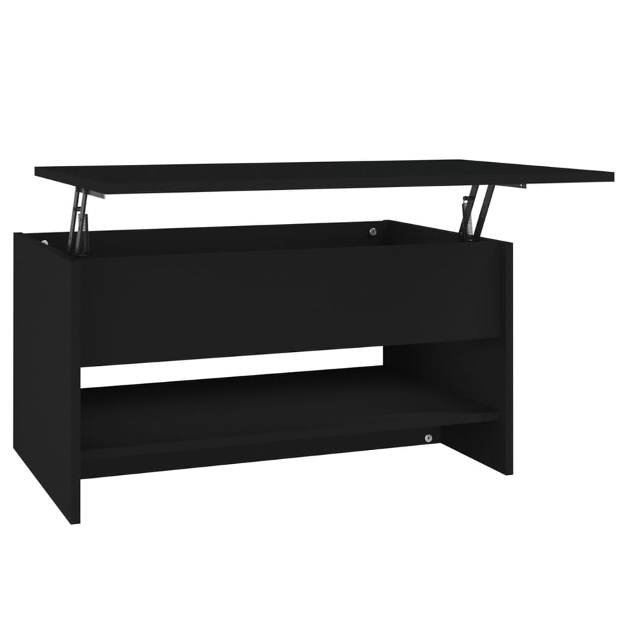 Salontafel 80x50x40 cm bewerkt hout zwart
