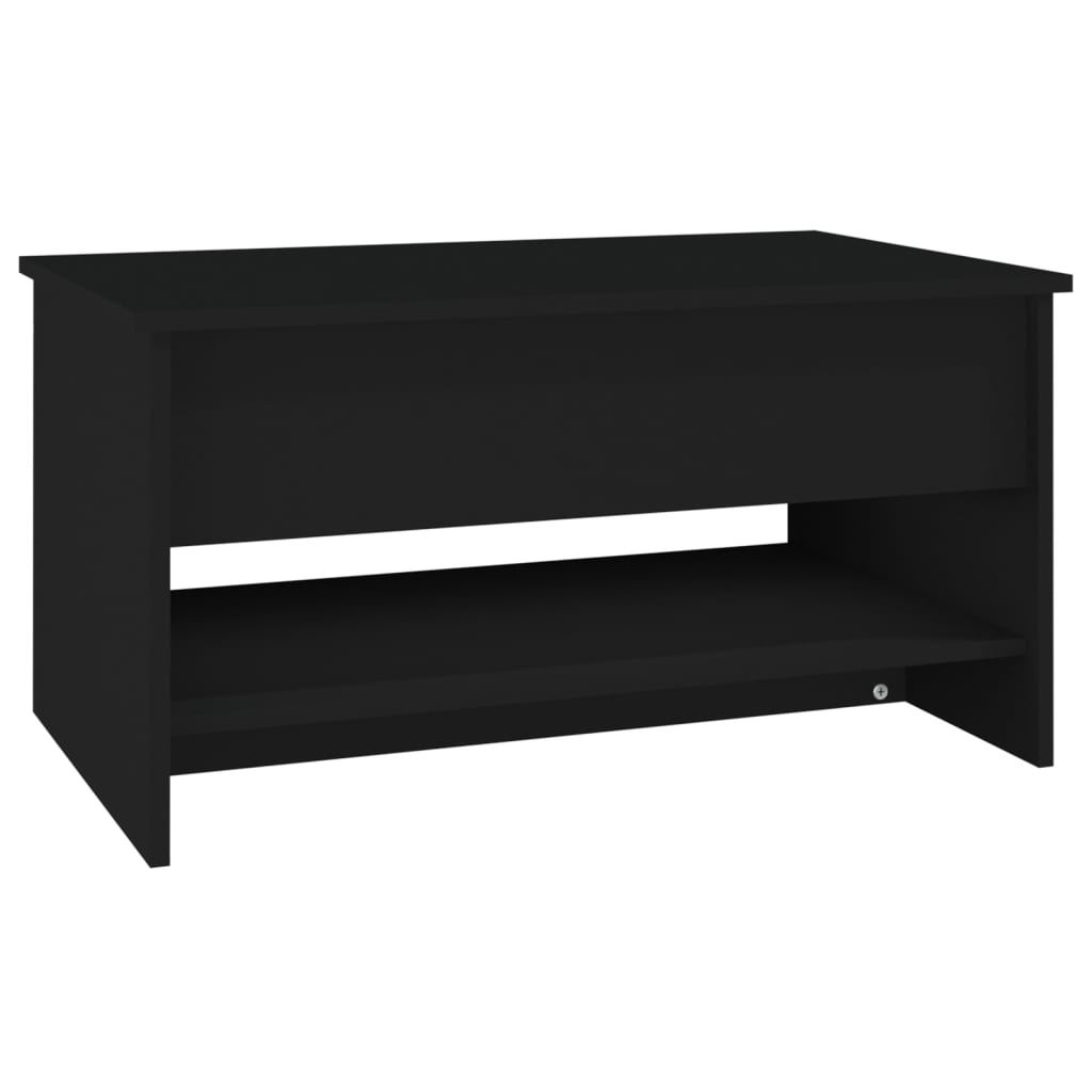 Salontafel 80x50x40 cm bewerkt hout zwart