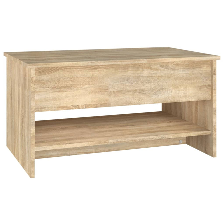 Salontafel 80x50x40 cm bewerkt hout sonoma eikenkleurig Sonoma eiken