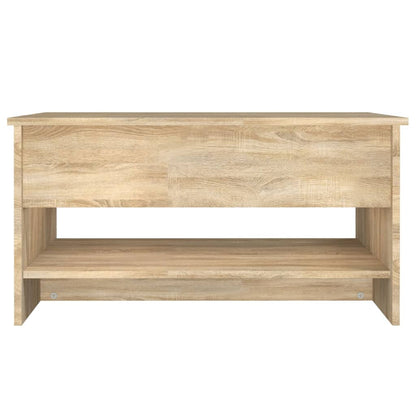 Salontafel 80x50x40 cm bewerkt hout sonoma eikenkleurig Sonoma eiken