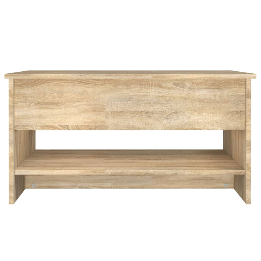 Salontafel 80x50x40 cm bewerkt hout sonoma eikenkleurig Sonoma eiken