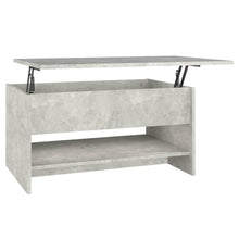 Salontafel 80x50x40 cm bewerkt hout betongrijs Betongrijs