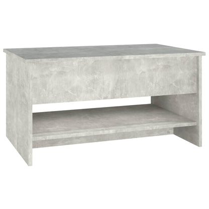 Salontafel 80x50x40 cm bewerkt hout betongrijs Betongrijs