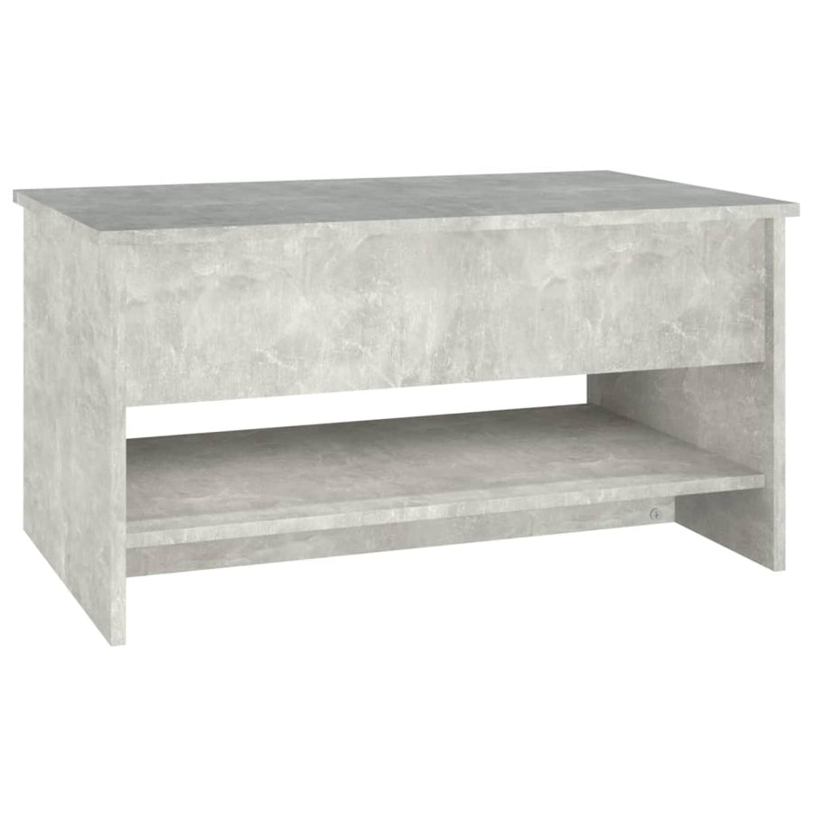 Salontafel 80x50x40 cm bewerkt hout betongrijs Betongrijs