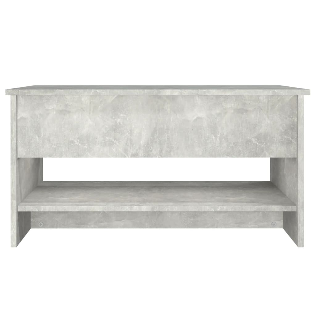 Salontafel 80x50x40 cm bewerkt hout betongrijs Betongrijs