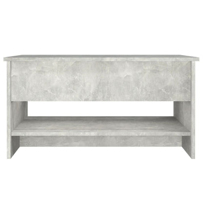 Salontafel 80x50x40 cm bewerkt hout betongrijs Betongrijs