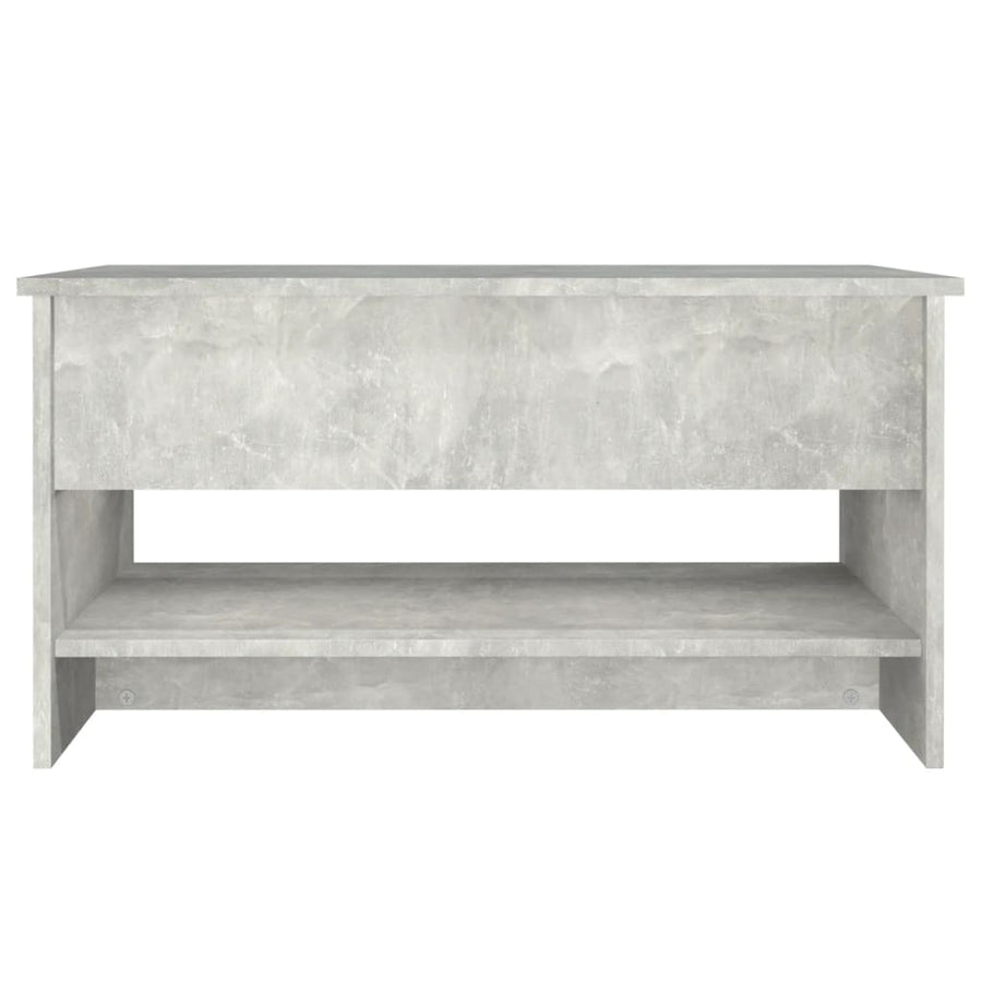 Salontafel 80x50x40 cm bewerkt hout betongrijs Betongrijs