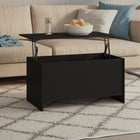 Salontafel 102x55x52.5 cm bewerkt hout zwart