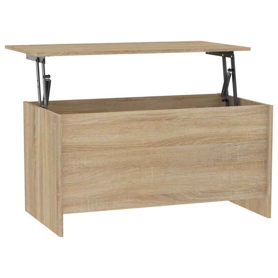 Salontafel 102X55,5X52,5 Cm Bewerkt Hout Kleurig 102 x 55 x 52.5 cm