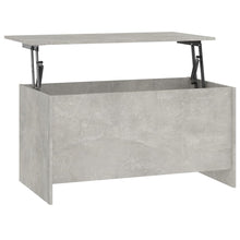 Salontafel 102X55,5X52,5 Cm Bewerkt Hout Betongrijs