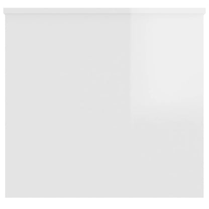 Salontafel 102x55,5x52,5 cm bewerkt hout hoogglans wit