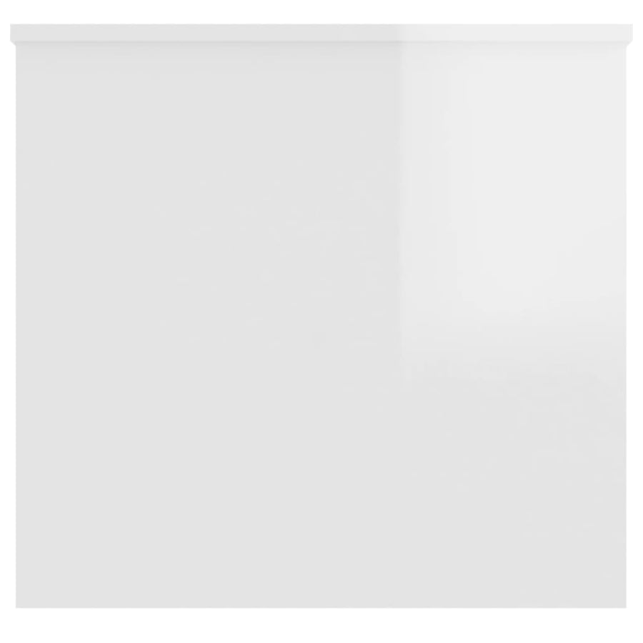 Salontafel 102x55,5x52,5 cm bewerkt hout hoogglans wit