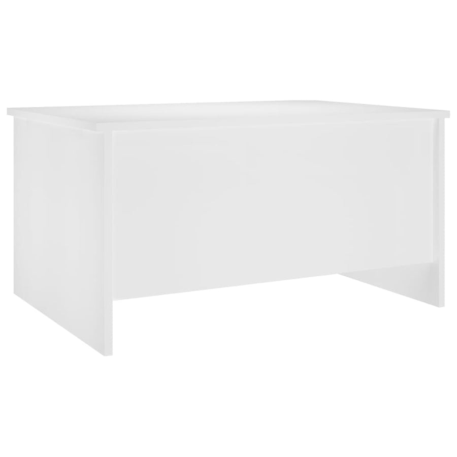 Salontafel 80x55,5x41,5 cm bewerkt hout wit